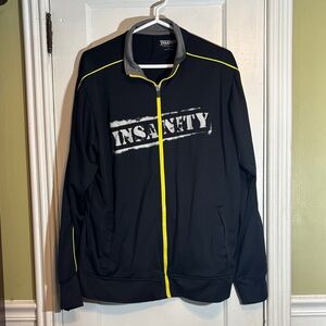 Beachbody Black Jacket with Yellow Trim